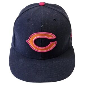 New Era NFL Cincinnati Reds Baseball Cap Fitted Hat‎ Pink Ribbon 7 1/8